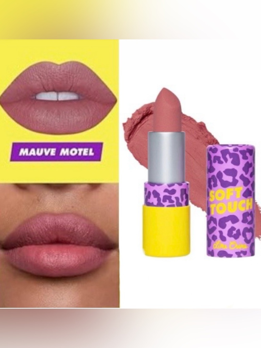 Rare! LIME CRIME Soft Touch Lipstick in MAUVE MOTEL - New in Box